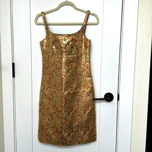 Brocade JCrew cocktail dress